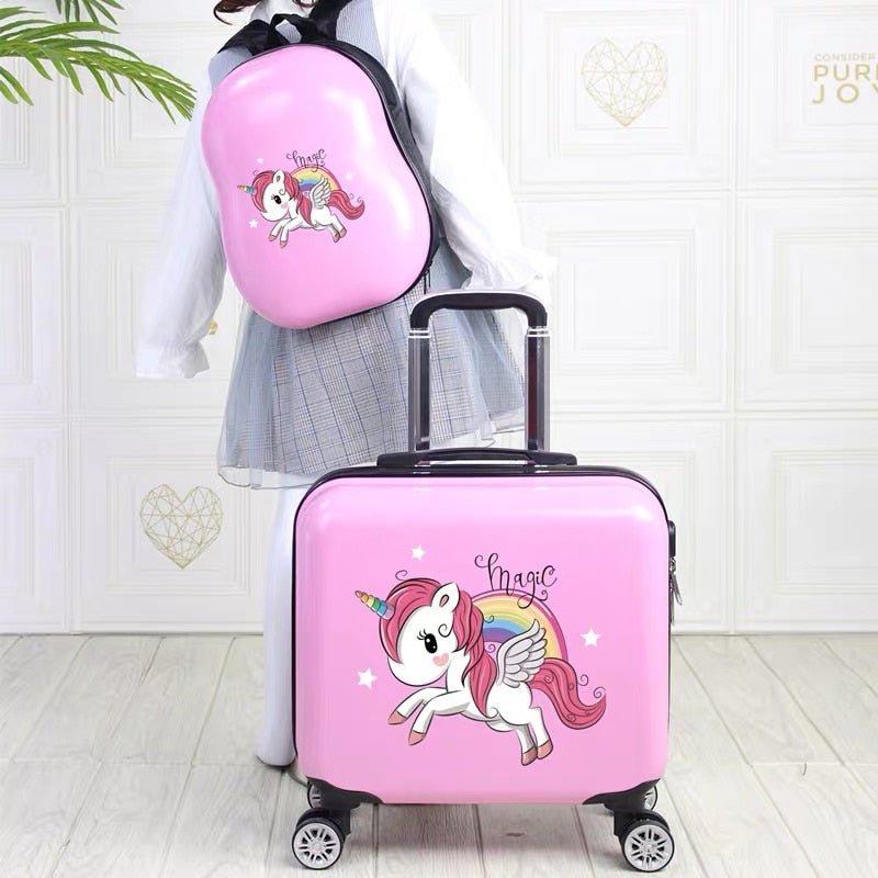 Travel suitcase with wheels trolley luggage set for Kids