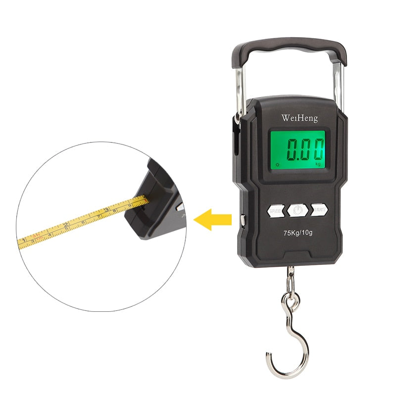 75kg/10g Digital Scale with 100cm Tape Measure