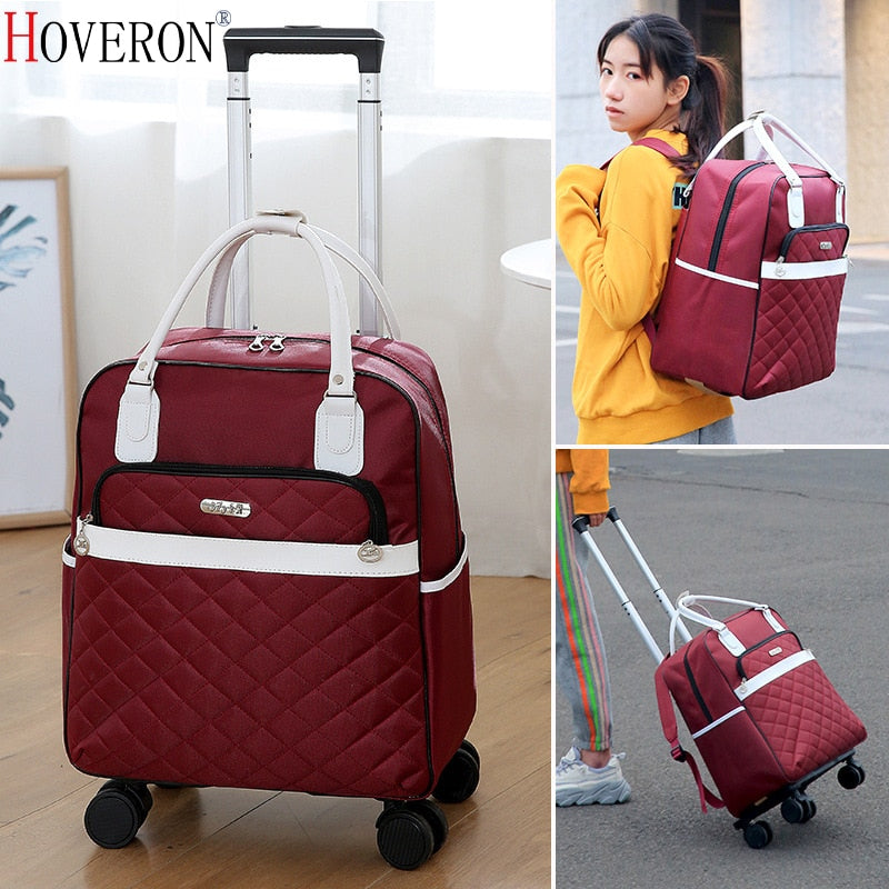 2020 Women Trolley Luggage Rolling Suitcase