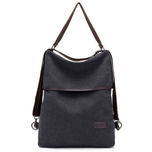 Open image in slideshow, Fashion Women Backpack Simple Canvas Backpack
