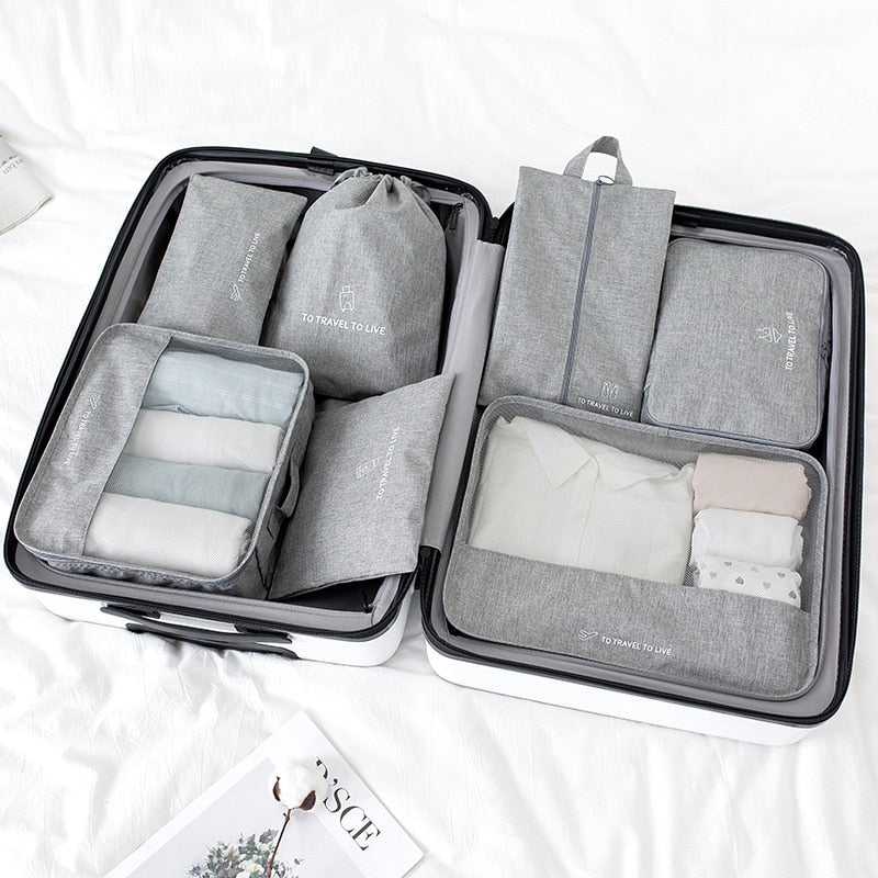 2019 High quality 7PCS/set Travel Bag Set
