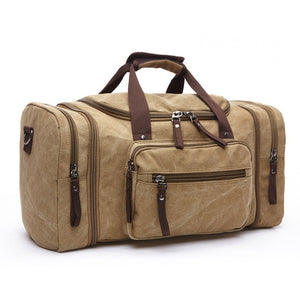 Open image in slideshow, MARKROYAL Mens Canvas Travel Duffel Bag With Large Capacity
