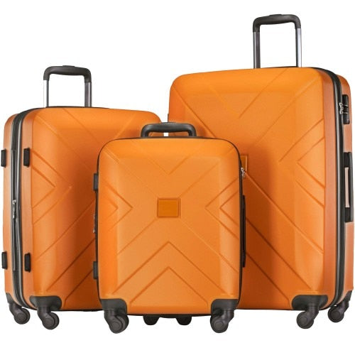 3 Piece Hardside Expanable Luggage Sets & TSA Lock