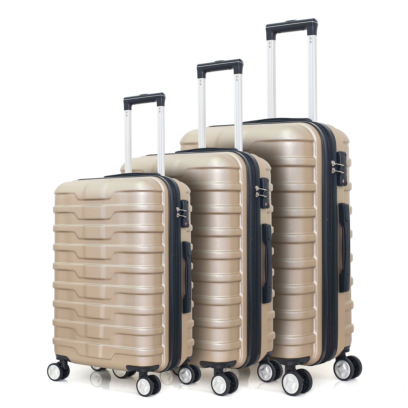 3PCS Traveling Storage 3-in-1 Multifunctional Large Capacity Luggage