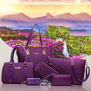 Open image in slideshow, 6 Pcs / Set Luggage Bag Women Composite Bags

