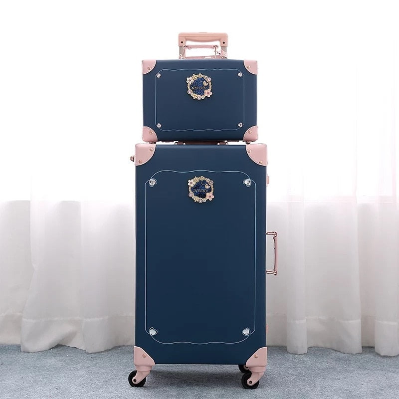 2020 New Retro PU leather suitcase set