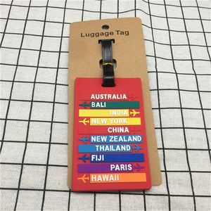 Open image in slideshow, New Worldwide City Name PVC Luggage Tag
