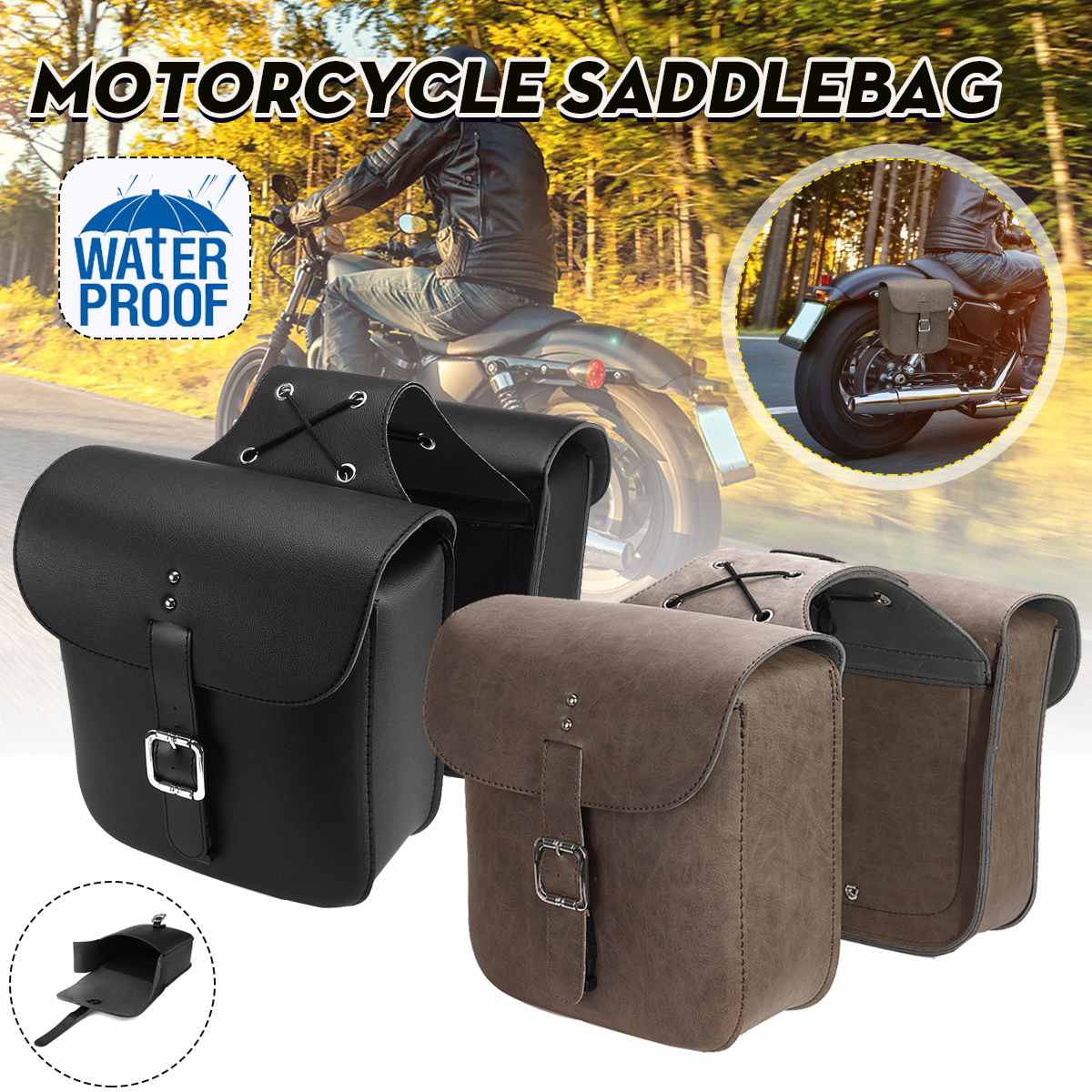 Universal Motorcycle Retro Saddlebag Tool Bag