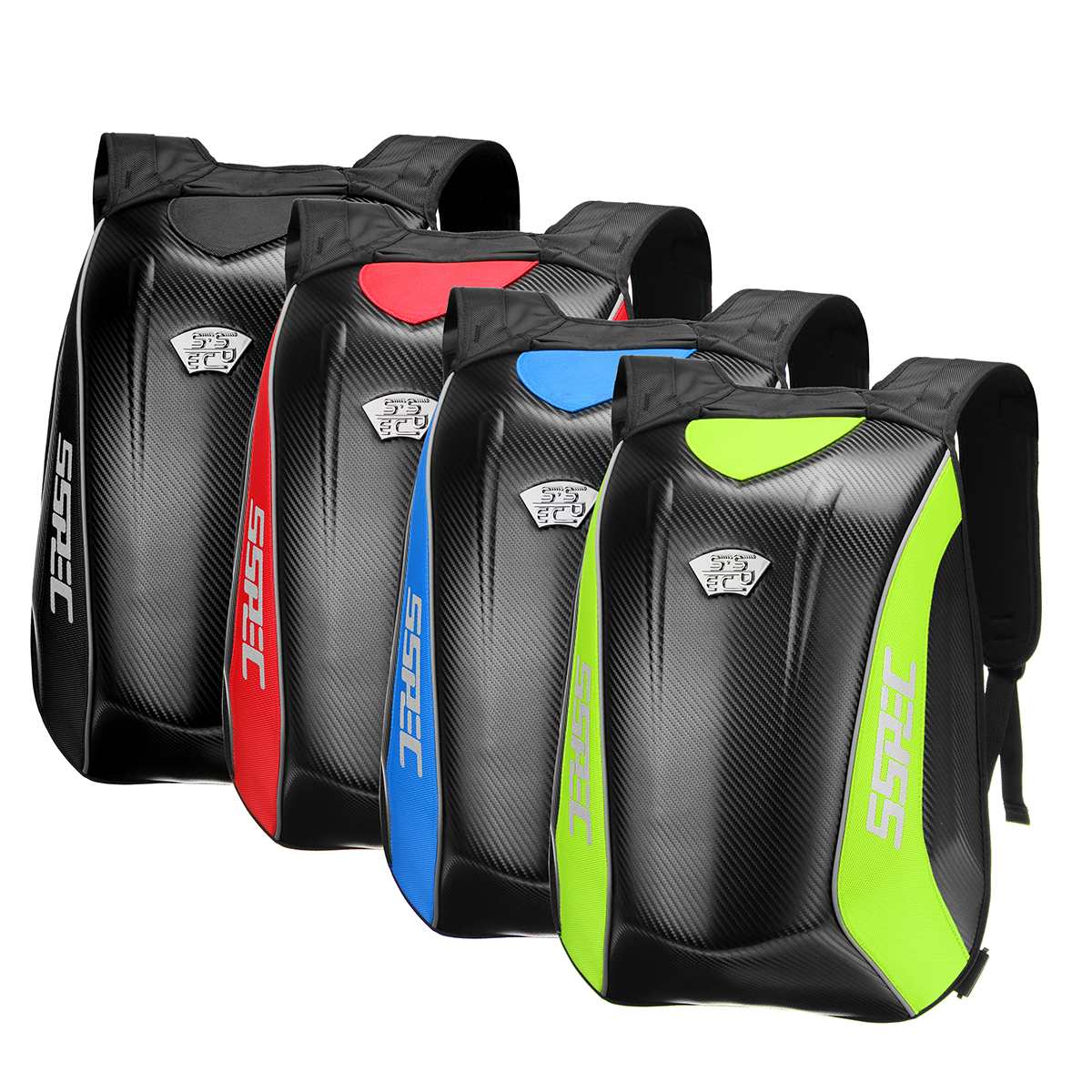 37x20x56cm Universal Carbon Fiber Motorcycle Backpack