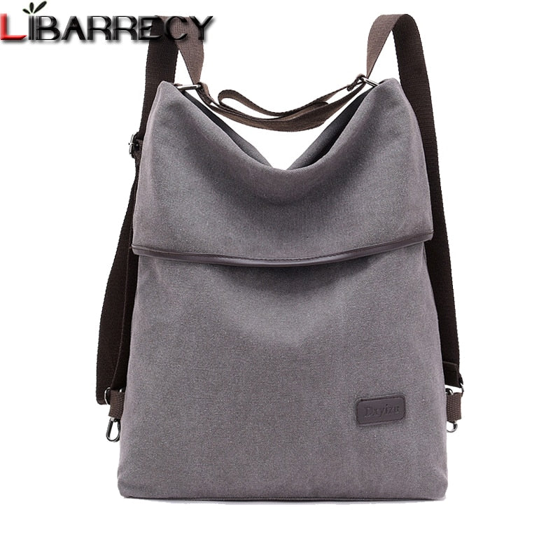 Fashion Women Backpack Simple Canvas Backpack